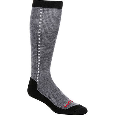 Durango® Boot Unisex Lightweight Merino Wool Socks, LIGHT GREY, large