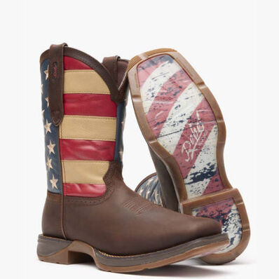 Bota vaquera sin cordones Patriotic Rebel de Durango, , large