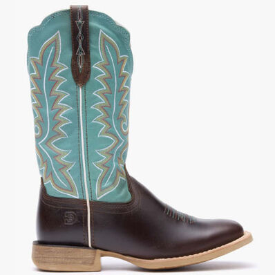 Durango® Lady Rebel Pro™ Women’s Bay Brown Artic Blue Western Boot, , large