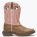 Bota vaquera color bronceado para niños pequeños con cordones juvenil Lil' Durango, , large