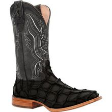 Durango® Premium Exotics™ Matte Black Pirarucu Western Boot