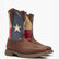 Bota vaquera de bandera de Texas con punta de acero Rebel by Durango, , large