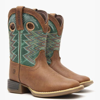 Durango Lil' Rebel Pro Little Kid's Teal Western Boot, , large