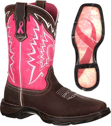 Durango Rebel Breast Cancer Awerness boot
